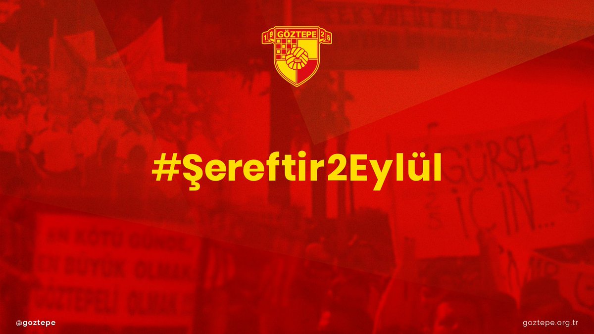 Sene 2006 hayatımın en anlamlı işini yapıyorum.Gaziemir’de banklara duvarlara elimizle yazıp hazırladığımız davet kağıtlarını yapıştırıyoruz.3-4 kişiyiz.Bir abi gördü bizi ‘gençler siz gibiler oldukça Göztepe yaşayacak’ dedi.O gün bugündür yaşıyoruz inadına #Şereftir2Eylül