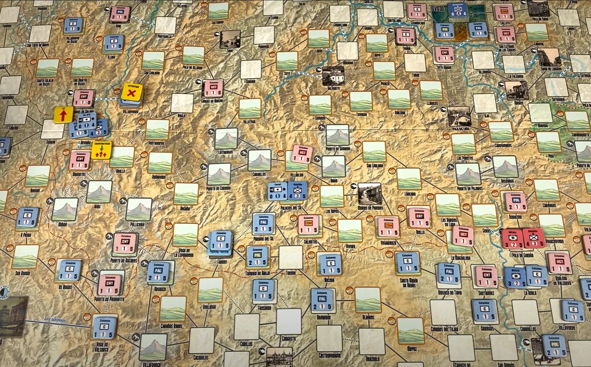 Wargames Camaleon (@wargamecamaleon) on Twitter photo Momento complicado para el nacional intentando contactar con las unidades aisladas en la zona NO.
Por el S es el republicano el que peligra de quedar copado y tiene que ver la manera de replegar y cerrar huecos.
Gran juego este Asturias de
<a href="/Pedro_anboto/">Pedro Anboto</a> <a href="/NACWargames/">NAC Wargames</a> Momento complicado para el nacional intentando contactar con las unidades aisladas en la zona NO.
Por el S es el republicano el que peligra de quedar copado y tiene que ver la manera de replegar y cerrar huecos.
Gran juego este Asturias de
<a href="/Pedro_anboto/">Pedro Anboto</a> <a href="/NACWargames/">NAC Wargames</a>