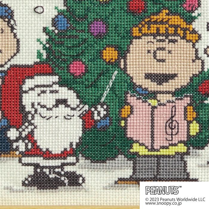 完成品　ホビーラホビーレ　クロスステッチ　雪降る夜に ホビーラホビーレ☆クロスステッチフレーム＜雪降る夜に＞ 完成品