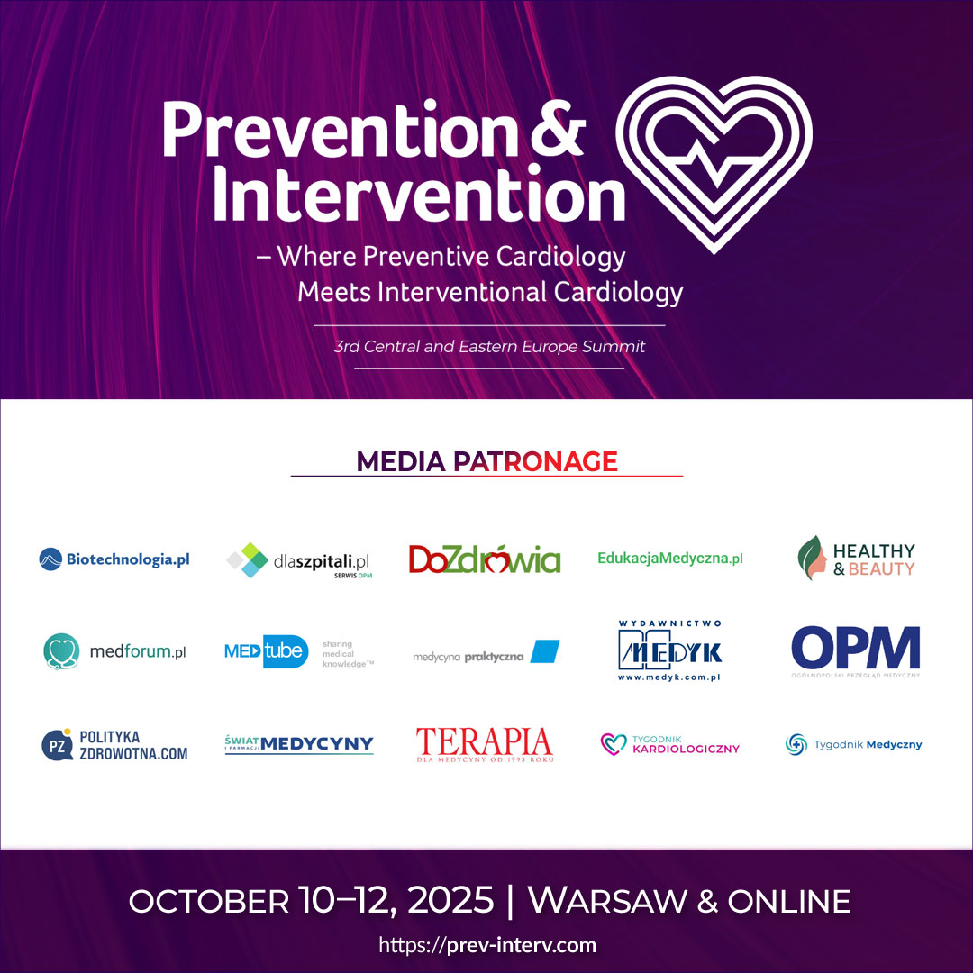 CVPrevInterv's tweet image. 📢 We thank our Media Partners for supporting the #conference Prevention&amp;amp;Intervention – where preventive cardiology meets interventional #cardiology.
🤝Your #patronage strengthens the mission of the conference and promotes #knowledge exchange within the #medical community.