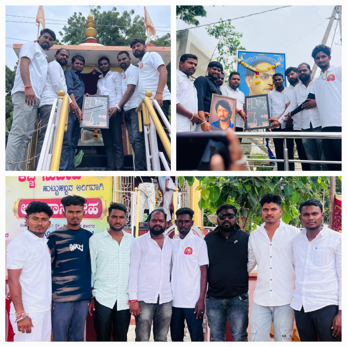 KARRASSofficial's tweet photo. @KicchaSudeep ಅಣ್ಣನ ಹುಟ್ಟು ಹಬ್ಬದ 🎂ಪ್ರಯುಕ್ತ ಶಹಾಪುರ  ತಾಲೂಕಿನ ಎಲ್ಲಾ ಸುದೀಪ್ ಅಣ್ಣನ ಅಭಿಮಾನಿಗಳ ಬಳಗದಿಂದ ಶ್ರೀ ಬಲಭೀಮೇಶ್ವರ ದೇವರಿಗೆ ವಿಶೇಷ ಪೂಜೆ ಸಲ್ಲಿಸಿ ಶಹಾಪುರದ ಬಸವೇಶ್ವರ ವೃತ್ತ ಮತ್ತು ಮಹರ್ಷಿ ವಾಲ್ಮೀಕಿ ವೃತ್ತದಲ್ಲಿ ಅನ್ನ ಪ್ರಸಾದವನ್ನು ಮಾಡಲಾಗಿದೆ   ❤️🤩🙏 #Kicchotsava2025 #Kiccha47 #KicchaSudeepBdayCDP https://t.co/fqnAGk53yU