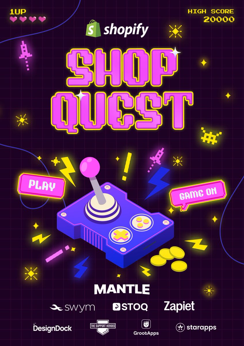PrakharS96's tweet image. 🎮 @ShopQuestHQ just got a MASSIVE rebrand!
New retro gaming energy is INSANE ⚡

Building on @Shopify = leveling up your game. 

The branding finally matches that vibe 🚀

Sept 27th | Ritz Carlton Bangalore

Shopify team + ecosystem legends + you = epic combo

Ticket link in…
