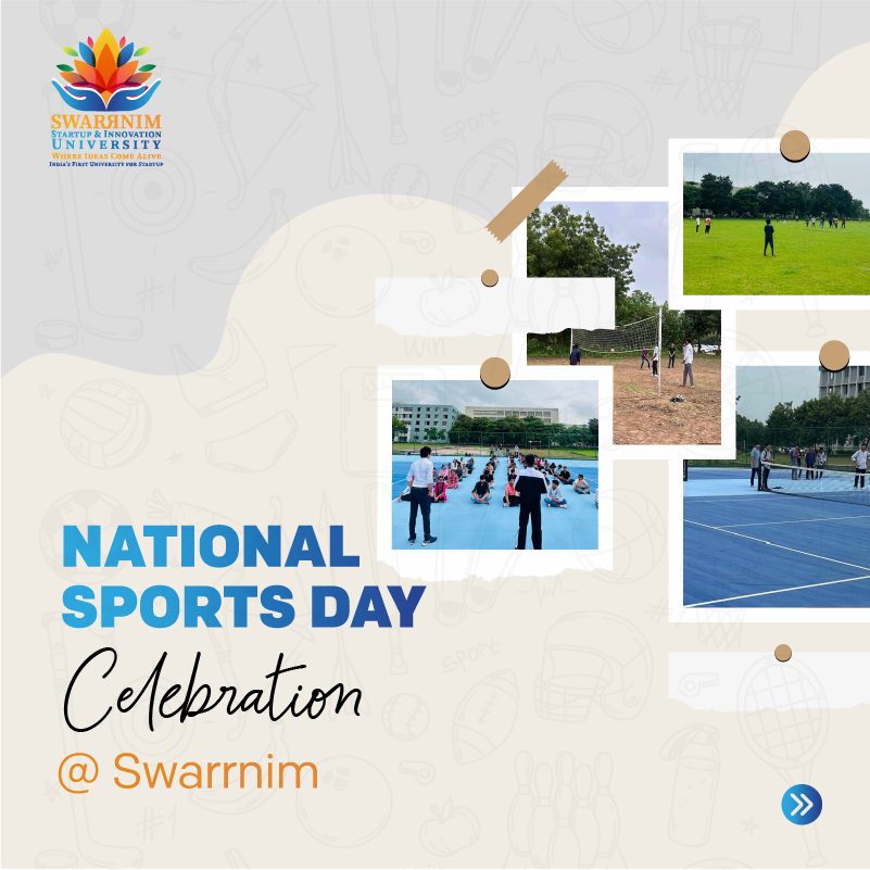 SwarrnimUni's tweet image. Celebrated National Sports Day at Swarrnim University in honour of Major Dhyan Chand’s birth anniversary. A day of energy, sportsmanship &amp;amp; teamwork that inspires our students to excel beyond classrooms! ⚽🏏🏀

#NationalSportsDay #SwarrnimUniversity #MajorDhyanChand #Sportsday