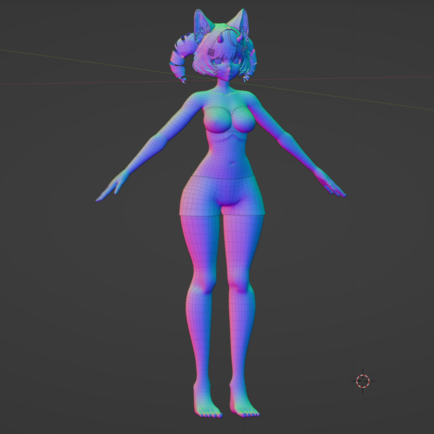 Base body modelling 🫣

#blender #Vtuber #3Dmodel #b3d #anime