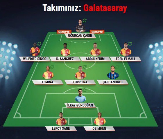 Takımın Hakanı da alıp 12/13 imparator baklavasıyla oynaması hayali çık aklımdan