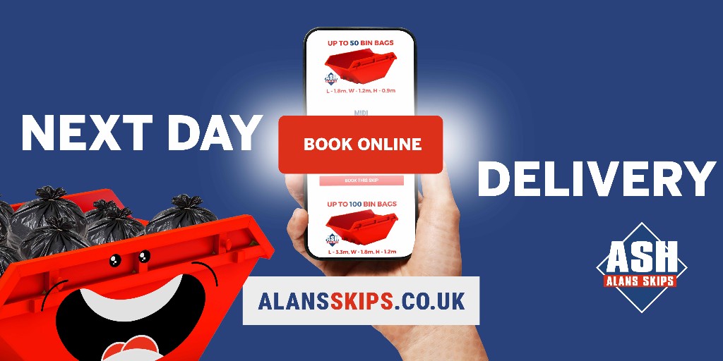 Why wait? <a href="/AlansSkipHire/">Alan's Skip Hire - Your Local No.1 #skiphire</a> is the number one choice across the region for no hassle low cost #skiphire 🙌

You can book a skip online via our website 24 hours a day, 365 days a year - alansskips.co.uk/book-a-skip/

#Wrexham #Cheshire #SkipHireNorthWest #WasteDisposal