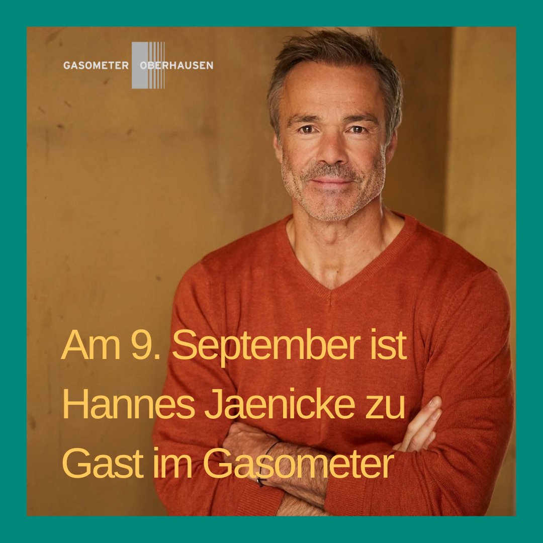 Am 9. September ist Hannes Jaenicke zu Gast im Gasometer. 

Noch gibt es Tickets: gasometer.de/de/termine 

📷️ Steffi Henn