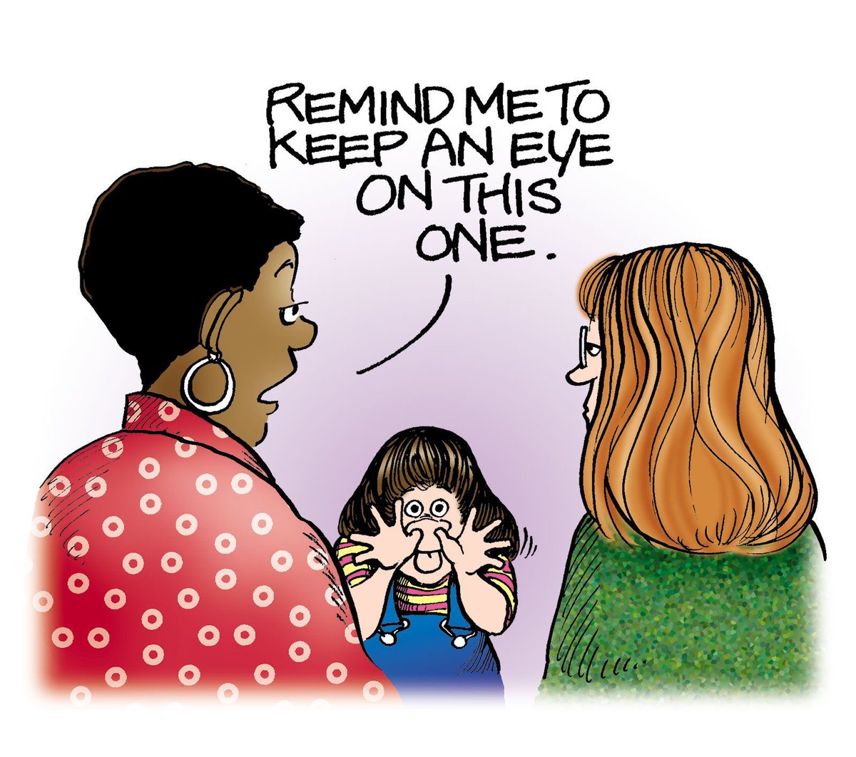 Best of luck to all the teachers with feisty students! #funnycomic #comicstrip #fborfw #lynnjohnston #teacherlife #backtoschool 🎒 🍎