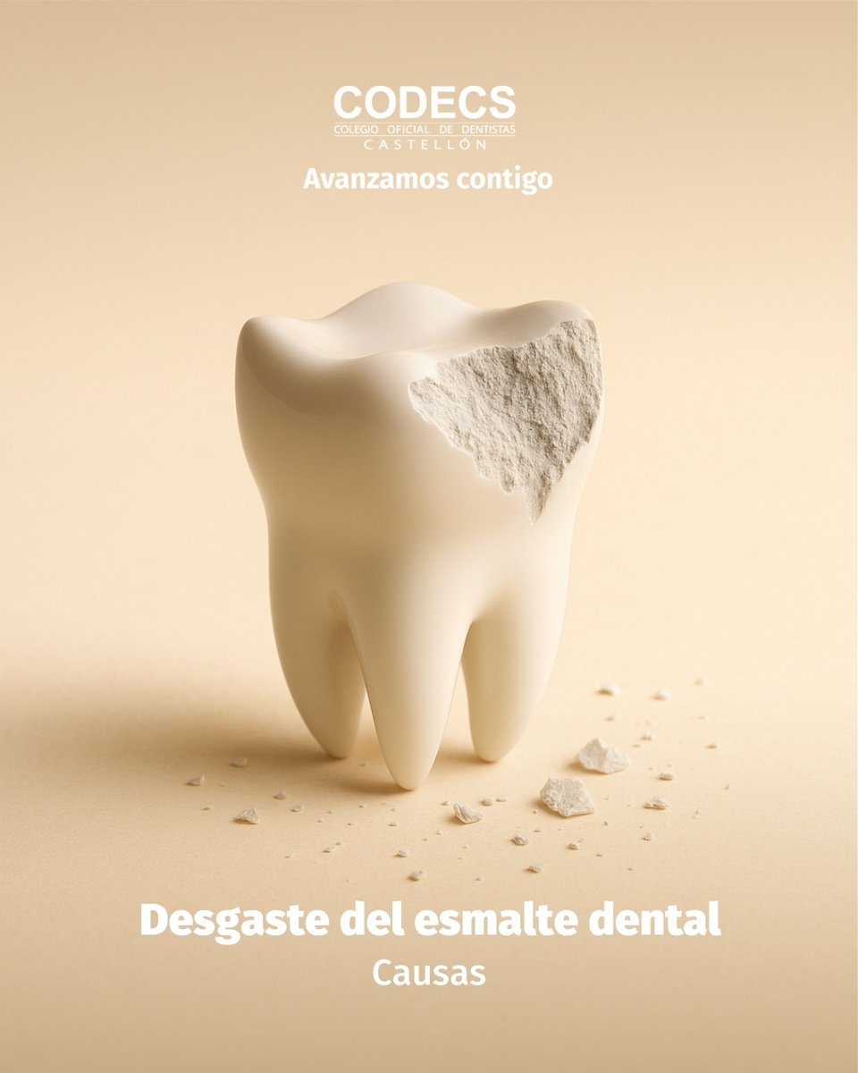 codecs_'s tweet image. ¿Sabías que el esmalte dental es la sustancia más resistente del cuerpo humano?
A pesar de ello, también se puede erosionar.
La principal causa son los ácidos gástricos. Estos casos son habituales en quienes sufren problemas de estómago o trastornos de la alimentación.