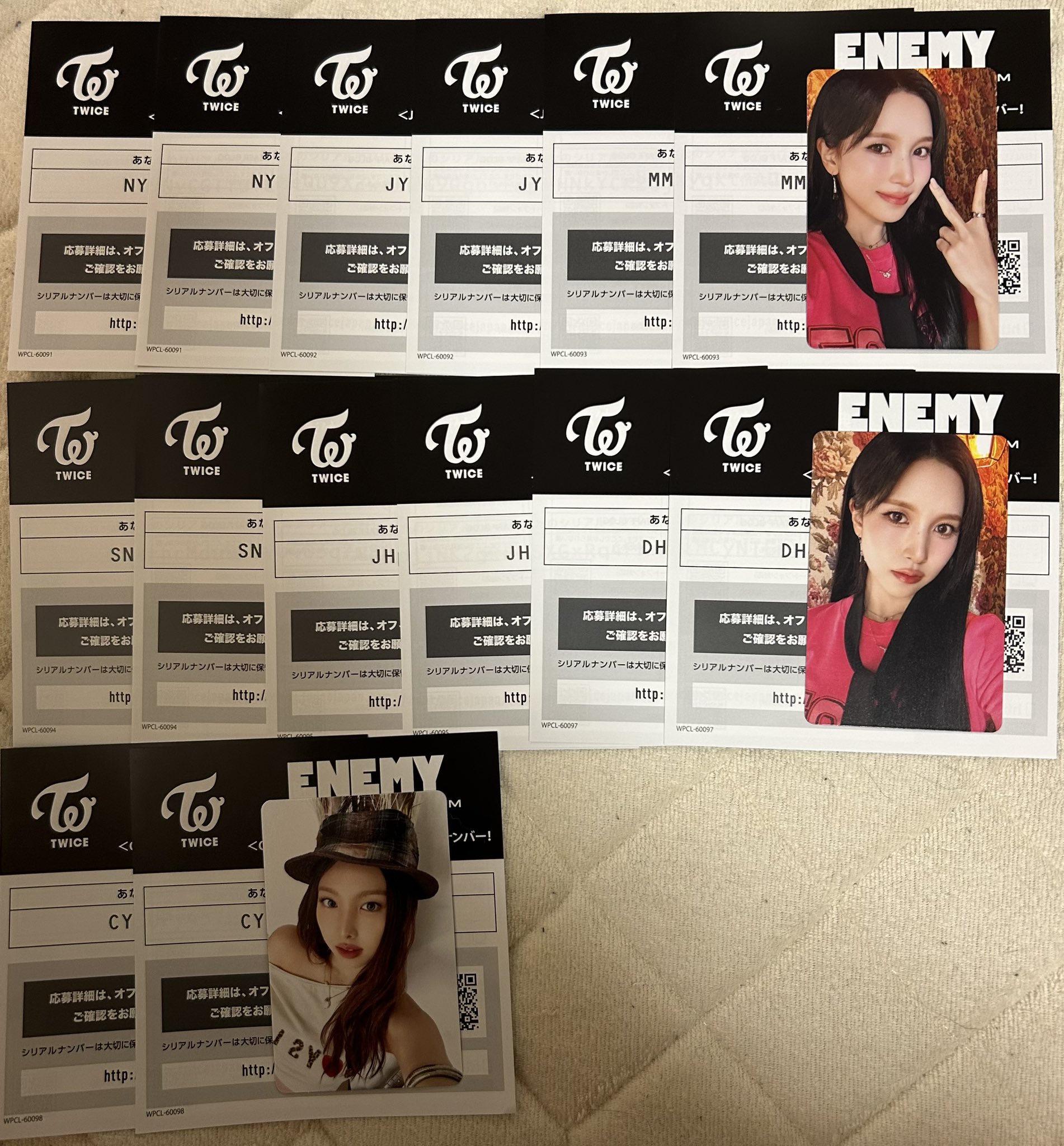 TWICE ミナ　シリアル TWICE ENEMY ミナ盤 未開封 シリアル・トレカ付き - メルカリ