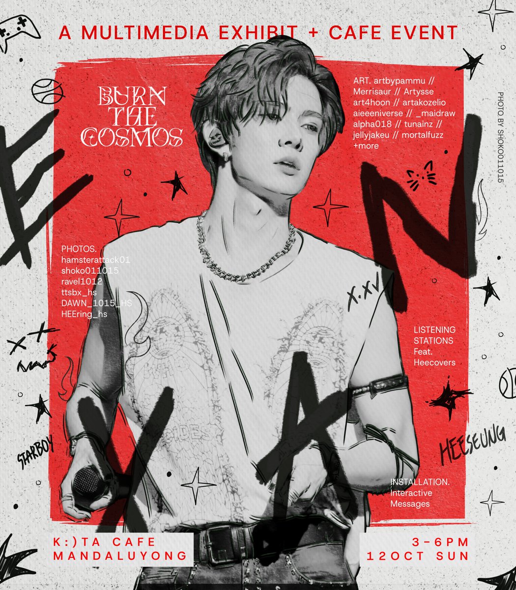 🌠 𝐄𝐕𝐗𝐍 // 𝐁𝐮𝐫𝐧 𝐓𝐡𝐞 𝐂𝐨𝐬𝐦𝐨𝐬 🌠

𝐑𝐄𝐆𝐈𝐒𝐓𝐑𝐀𝐓𝐈𝐎𝐍 𝐈𝐒 𝐍𝐎𝐖 𝐎𝐏𝐄𝐍

Celebrate our 𝐒𝐭𝐚𝐫𝐛𝐨𝐲: 𝐄𝐕𝐗𝐍 [[ the ace who sets the universe on fire ]]  in a one-of-a-kind 𝐌𝐔𝐋𝐓𝐈𝐌𝐄𝐃𝐈𝐀 𝐄𝐗𝐇𝐈𝐁𝐈𝐓 + 𝐜𝐚𝐟é 𝐞𝐯𝐞𝐧𝐭 with photo &amp; art