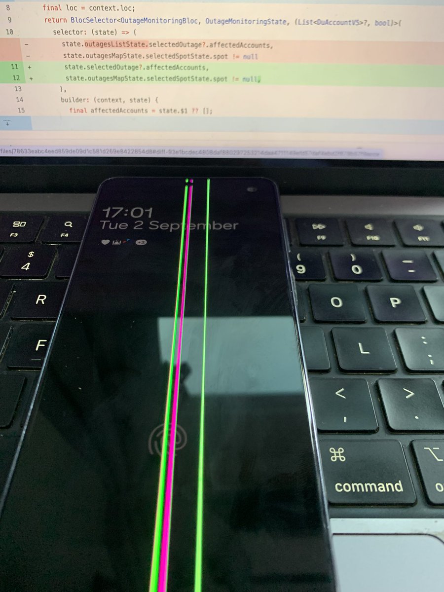 Even my phone is showing it’s stance
