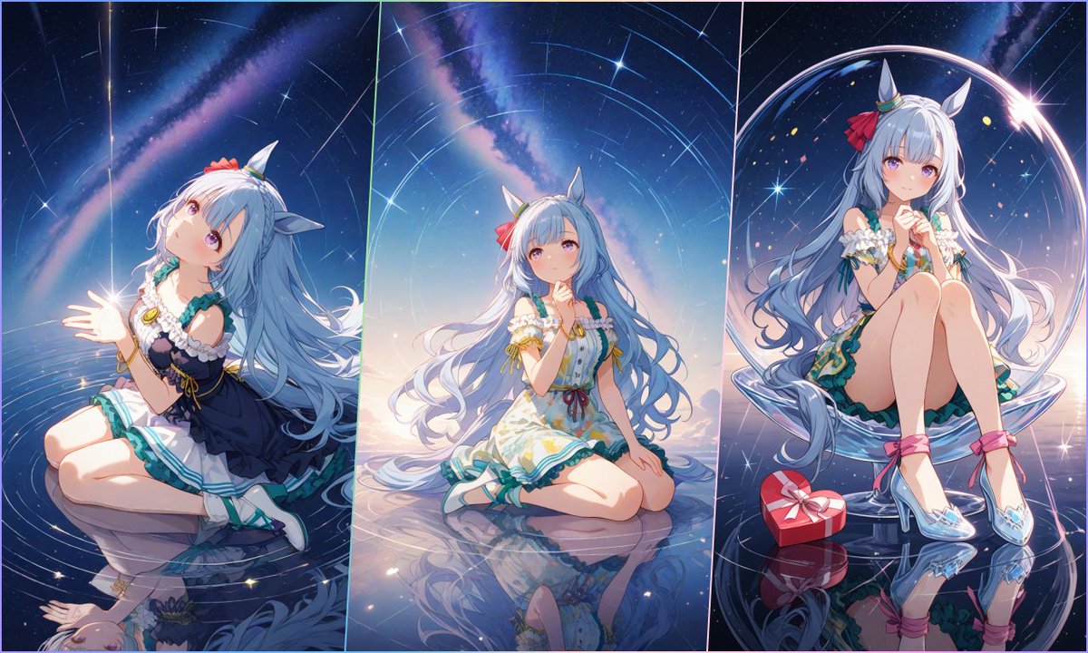 amatou_AIillust's tweet image. ガラスをイメージするも難しく沢山作ってしまった
メジロアルダン / Mejiro Ardan 
#AIイラスト #AIart #ウマ娘 #umamusume