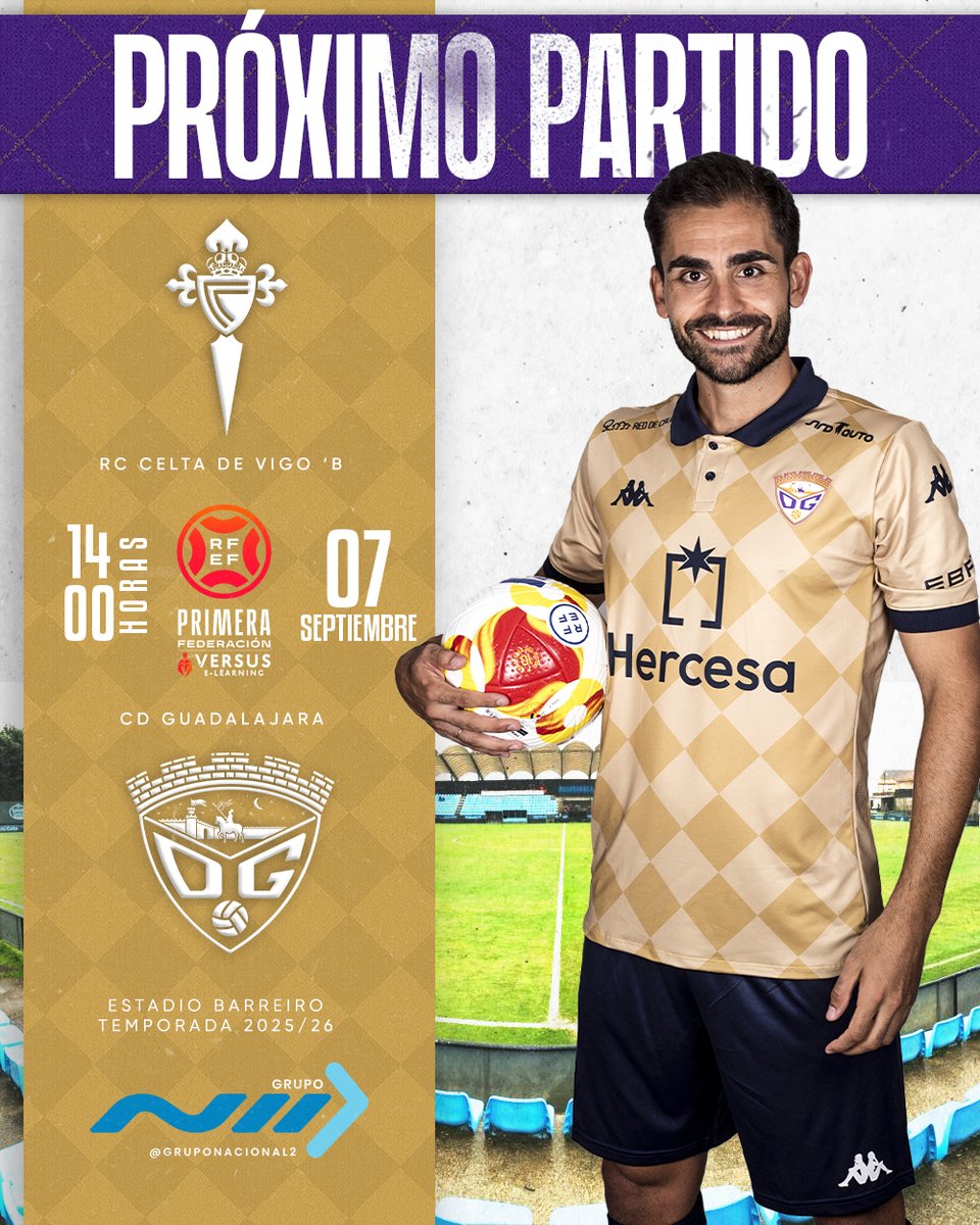 ❗PRÓXIMO PARTIDO

 🏆 #1RFEF | GRUPO 1 | JORNADA 2
🆚  <a href="/CanteiraCeleste/">Canteira Celeste</a> 
 
🏟️ Barreiro
📍 Vigo

📆 Domingo, 7 de septiembre
⏰ 14:00h
📺@laligaplus <a href="/CMM_Play/">CMMPlay</a> 

🎟️Entradas⬇️

🤝 Afición visitante (desde 8 años): 15€
🧒 Infantil (hasta 7 años): 10€