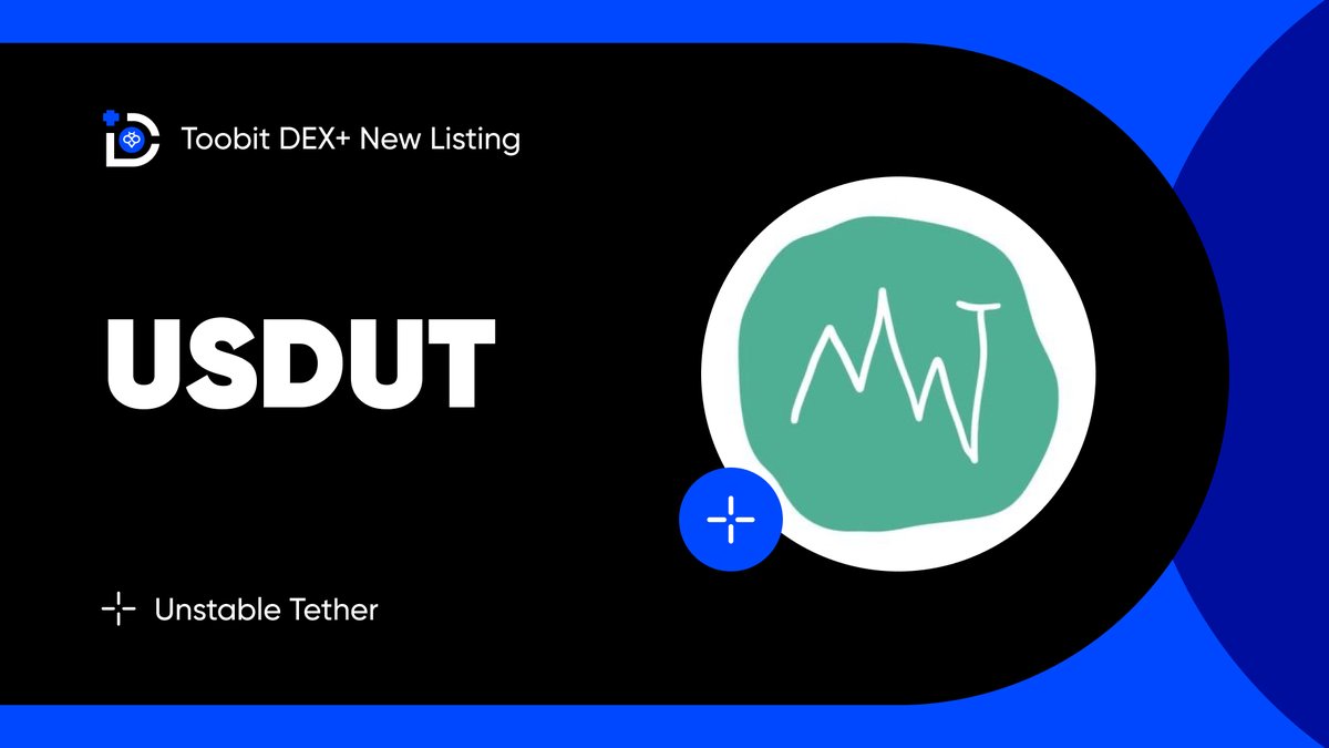 ToobitDexPlus's tweet image. ⚡Trade alert!
#USDUT is now live on Toobit DEX+.
Start trading this unique token today!
@usdut_coin_sol 

More➡️ bit.ly/4nf6l90

#ToobitDEXPlus #UnstableTether