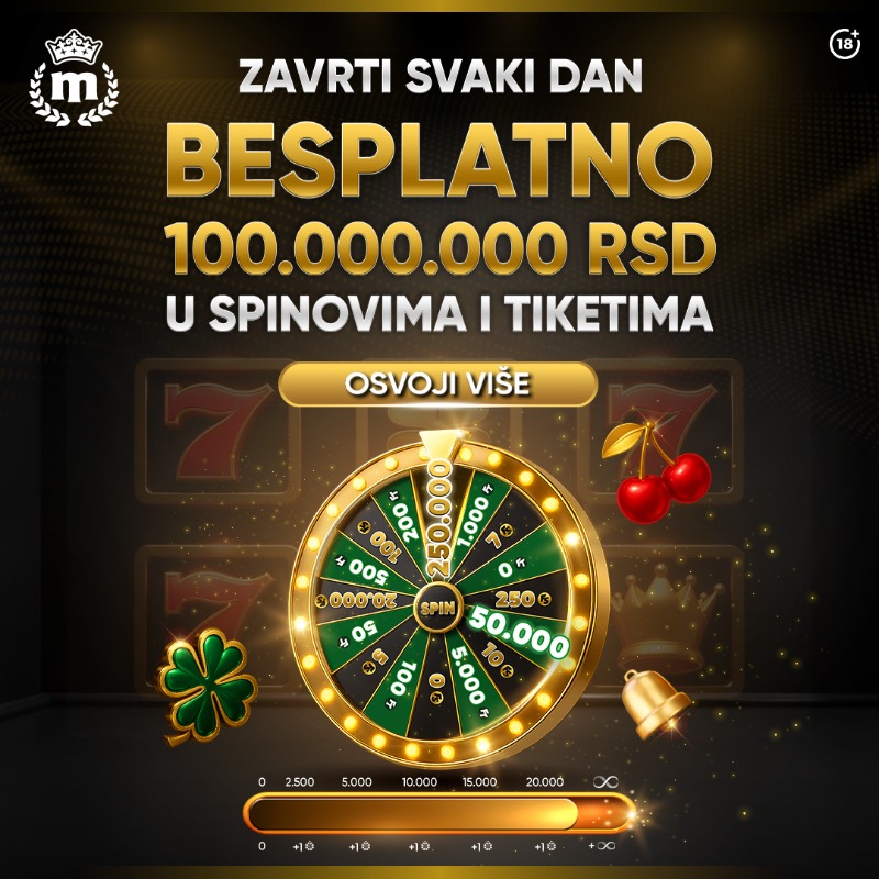 MaxBetSrbija's tweet photo. Zavrti novi točak sreće u MaxBetu!
Isprobaj sreću i na svakih 12 sati osvoji do 250.000 spinova ili freebeta!