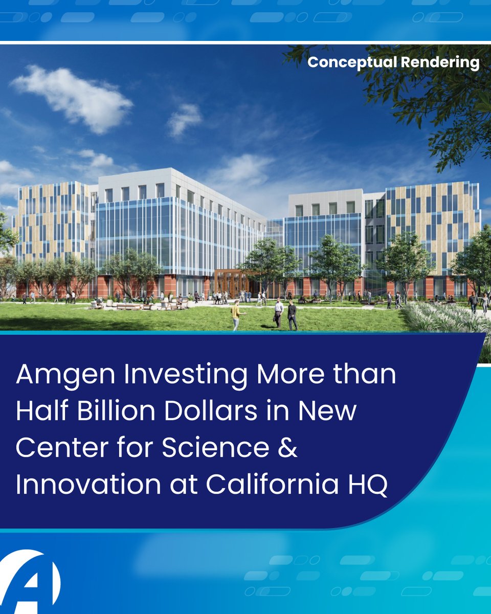 We’re investing in U.S. science and innovation. 

The new, state-of-the-art Center for Science and Innovation creates hundreds of U.S. jobs at our California headquarters.  

🔗 Read more: amgen.ly/4p2tT2t 

$AMGN