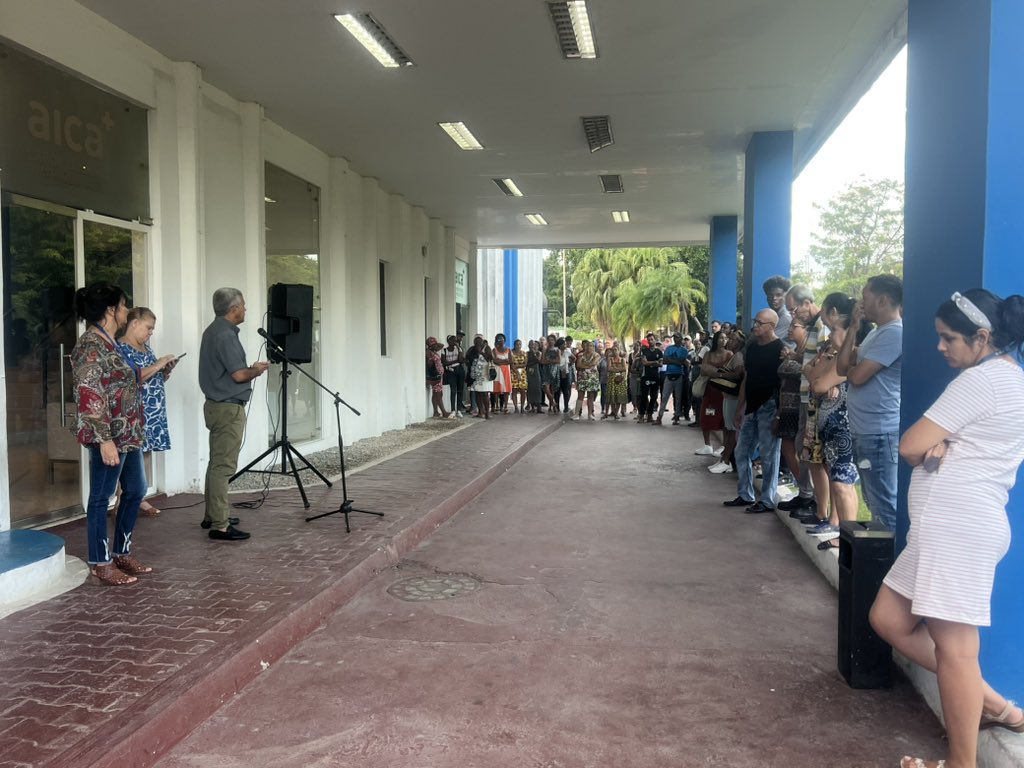 Se realizó matutino para informar a los trabajadore los procesos políticos a desarrollar durante los meses de septiembre a noviembre dentro de ellos realizara estudio y discusión del Código del trabajo,elección de pre-candidatos al Comité Central #PCC y Delegados al Congreso #PCC