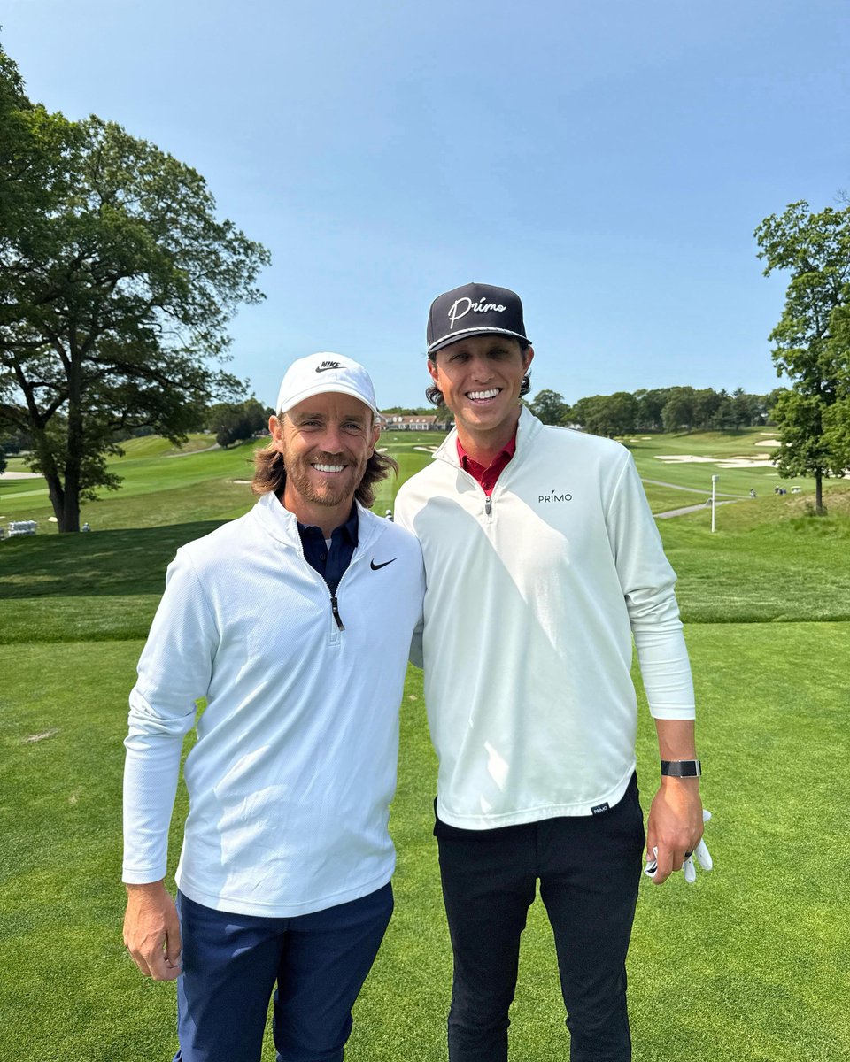 rydercup's tweet image. You don&apos;t want to miss this match! 🇪🇺🇺🇸

Coming tomorrow... @tommyfleetwood1 vs @GrantHorvatGolf at Bethpage Black.

#SmartLogisticsToATee | @DP_World