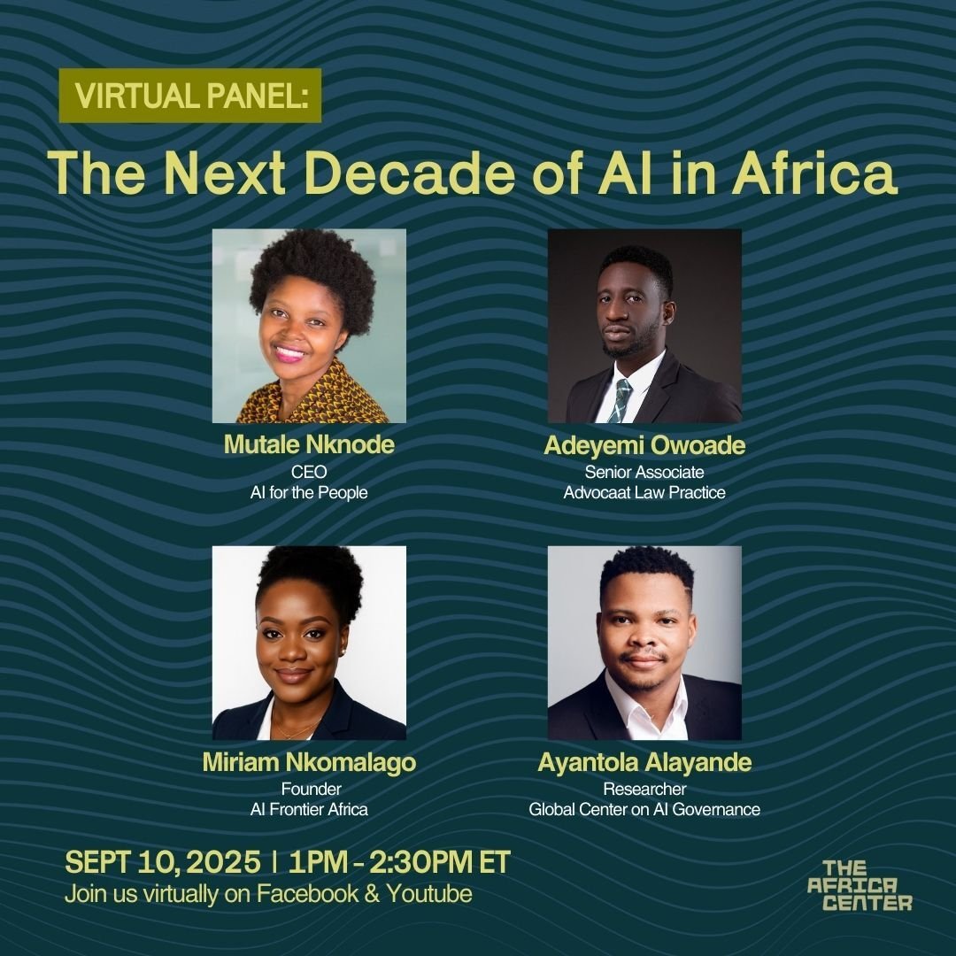 Rory Ovedje (@ovedjerory) on Twitter photo One of my mentors Mr. <a href="/Owoadeyemi/">Adeyemi O. Owoade</a> shall be speaking at The Next Decade of AI in Africa, hosted by <a href="/TheAfricaCenter/">TheAfricaCenter</a>.
Save the link and make sure to attend.
youtube.com/@theafricacent…
#AIGovernance #AIAfrica #ArabAI One of my mentors Mr. <a href="/Owoadeyemi/">Adeyemi O. Owoade</a> shall be speaking at The Next Decade of AI in Africa, hosted by <a href="/TheAfricaCenter/">TheAfricaCenter</a>.
Save the link and make sure to attend.
youtube.com/@theafricacent…
#AIGovernance #AIAfrica #ArabAI