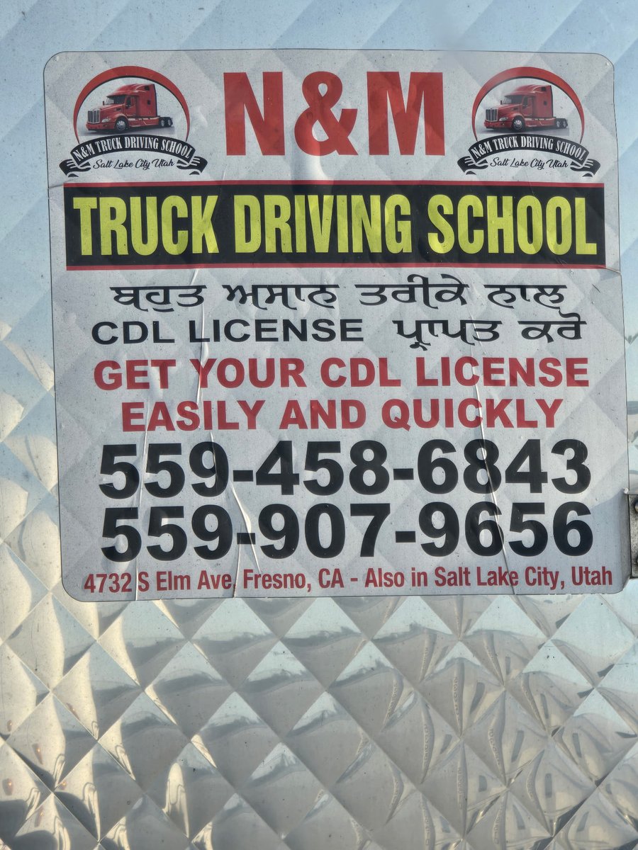 We've let this slide long enough! Now is the time to push for AMERICAN TRAINED TRUCK DRIVERS!