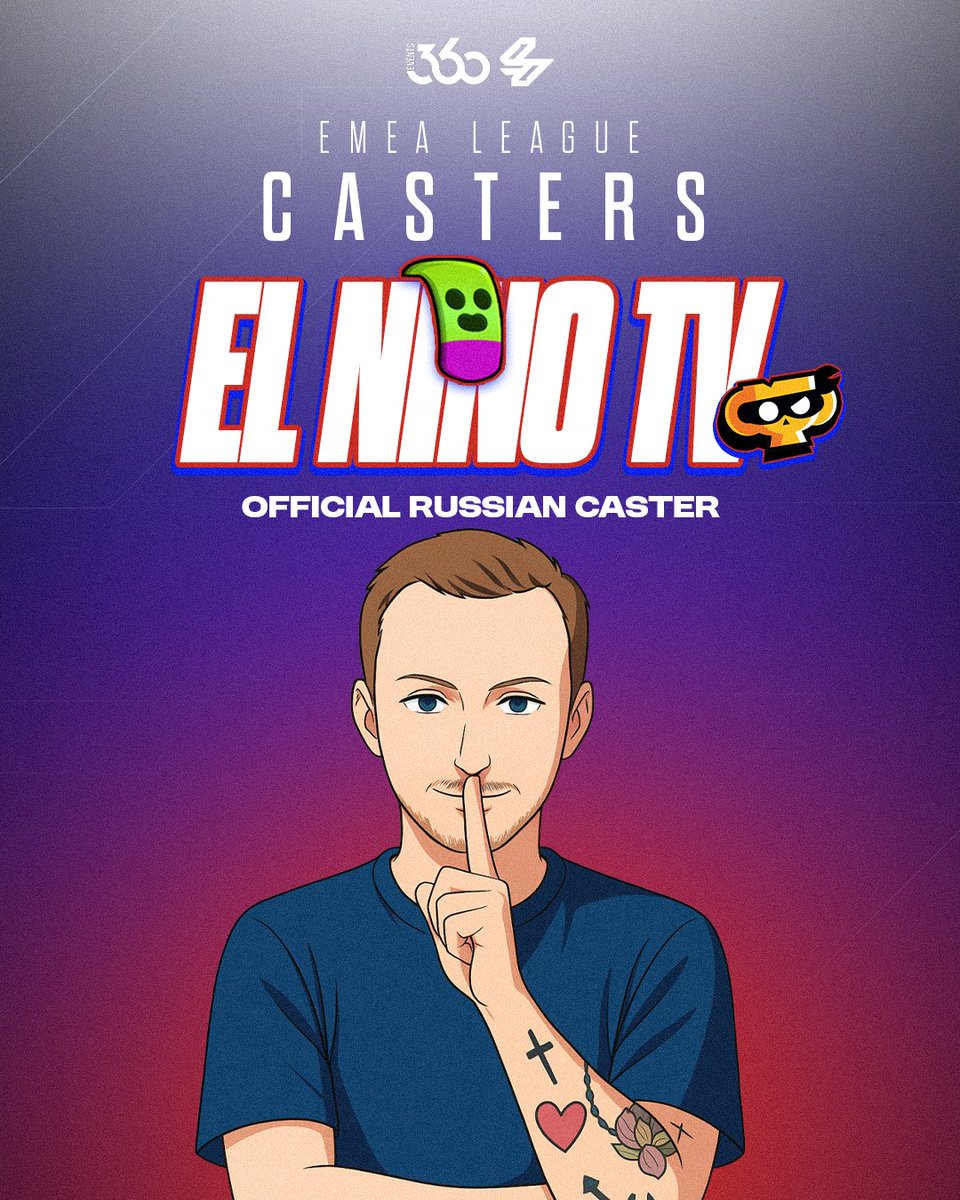 😌 You asked for him and we couldn't disappoint you!

🎙️ <a href="/ElNinoTV1/">Code: ELNINO</a> is the Official Russian Caster for the EMEA League!
You just have to wait until Friday evening for some serious action! 🔥