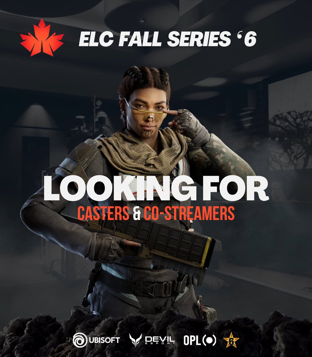 [𝐄𝐋𝐂 𝐅𝐚𝐥𝐥 𝐒𝐞𝐫𝐢𝐞𝐬 𝟔]

🎙️We're looking for 𝐜𝐚𝐬𝐭𝐞𝐫𝐬 and 𝐜𝐨-𝐬𝐭𝐫𝐞𝐚𝐦𝐞𝐫𝐬!

Get the chance to cast rising teams in an official EU T2 Secondary Tournament 📈

Want to apply? 
➡️forms.gle/b9J6GHhHirycKs…