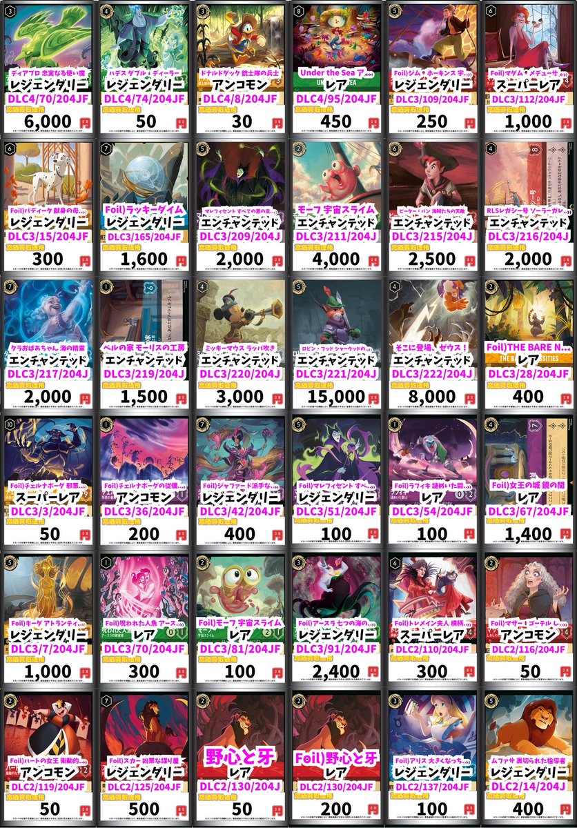 PSA10 DISNEY LORCANAモーフ エンチャンテッド 773