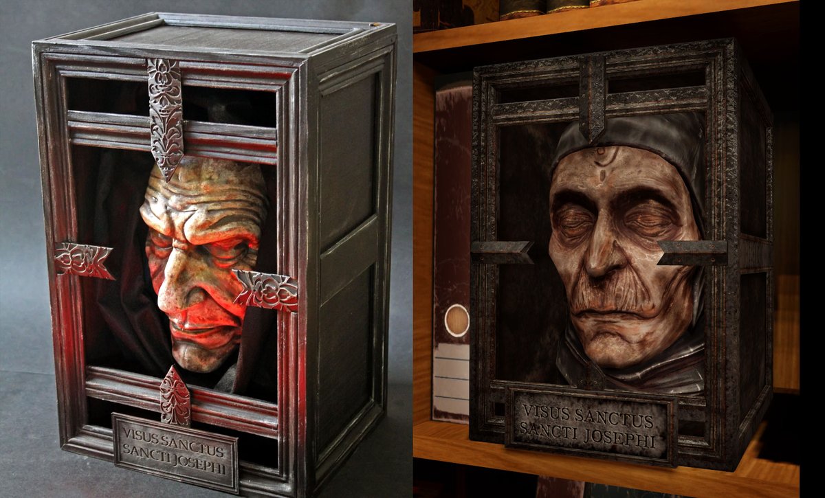 Check out this awesome recreation of the creepy mummified head from Weaver’s house by dreamofprops, excellent work!