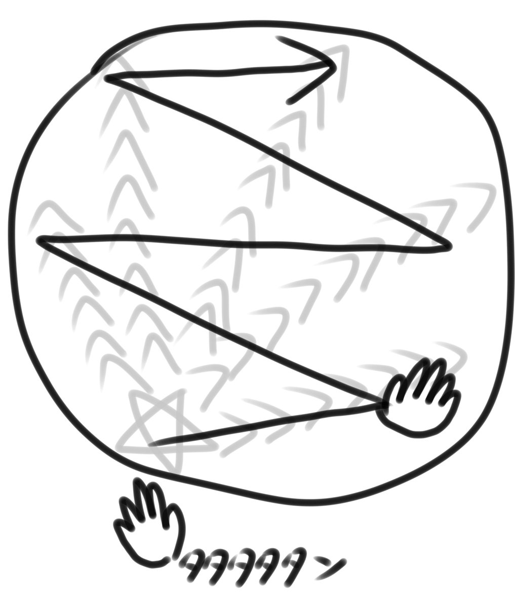 途中のスライド毎回巻き込んでたけど運腕これにしたら安定した（クソ図解）