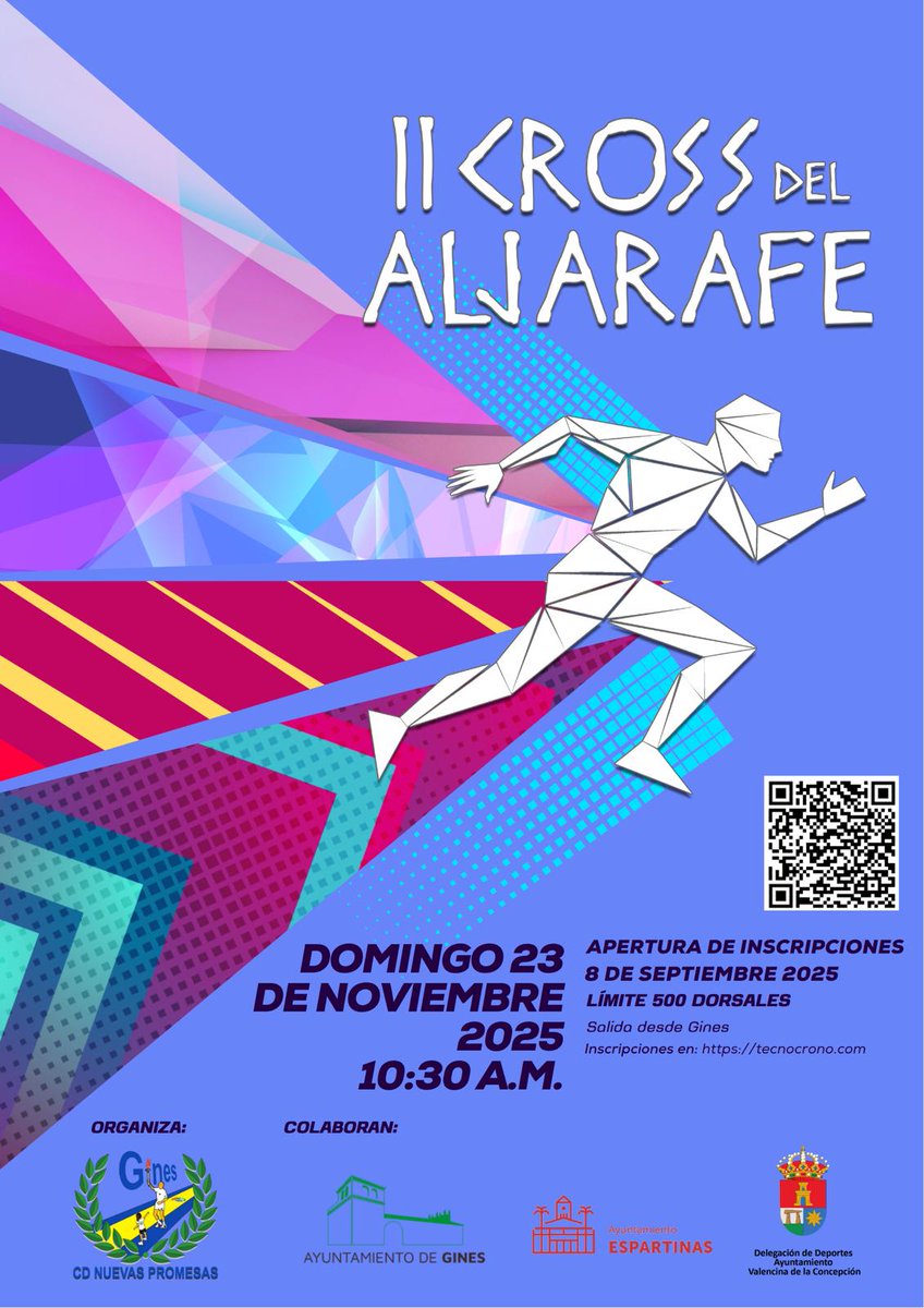 Ayuntamiento de Gines (@aytogines) on Twitter photo ✍🏻 El 8 de septiembre abren las inscripciones del II Cross del Aljarafe, que tendrá lugar el 23 de noviembre.
🏃♀️🏃 Tendrá salida y llegada en Gines, recorriendo además Espartinas y Valencina.
ℹ️ Más info:
ayuntamientodegines.es/2025/09/02/el-…
#SienteGines #GinEsDeporte <a href="/DeportesGines/">Gines Deportes Ayto</a> ✍🏻 El 8 de septiembre abren las inscripciones del II Cross del Aljarafe, que tendrá lugar el 23 de noviembre.
🏃♀️🏃 Tendrá salida y llegada en Gines, recorriendo además Espartinas y Valencina.
ℹ️ Más info:
ayuntamientodegines.es/2025/09/02/el-…
#SienteGines #GinEsDeporte <a href="/DeportesGines/">Gines Deportes Ayto</a>