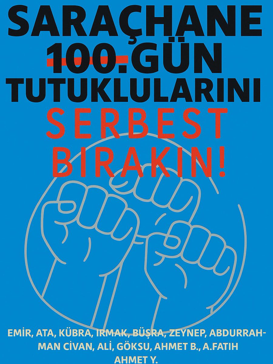 Arkadaşlar 13 genç öğrenci kardeşimiz 60 gündür hala cezaevinde!

Yarın yani 3 Ekimde hepsinin duruşması var!

Gençlerin derslerinden geri kalmaması ve tahliye olması için susmayın haykırın:

#13GenceÖzgürlük