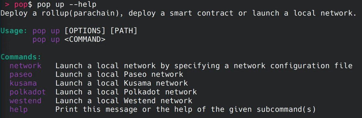 ⛓️ Heard you like chains! ⛓️

We've integrated shortcuts to spin up chains locally with one command:

Paseo
Kusama
Polkadot
Westend
Asset-Hub

🎯 Try it out: learn.onpop.io/chains/guides/…