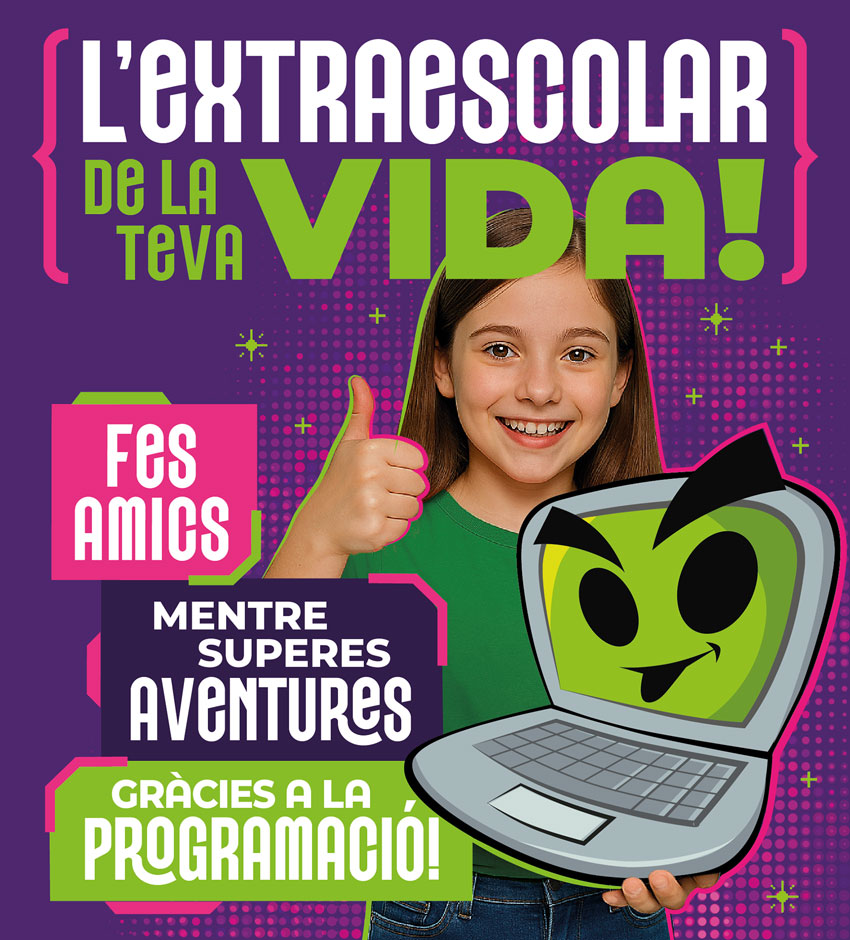 codelearn_cat's tweet image. Hem tornat! Aquesta setmana tots els centres Codelearn han reobert les seves portes i l'extraescolar presencial torna a estar en marxa. Aprofita l'inici de curs per unir-te a l'aventura de programar i descobrir la que serà l'extraescolar de la teva vida! codelearn.cat/blog/descobrei…