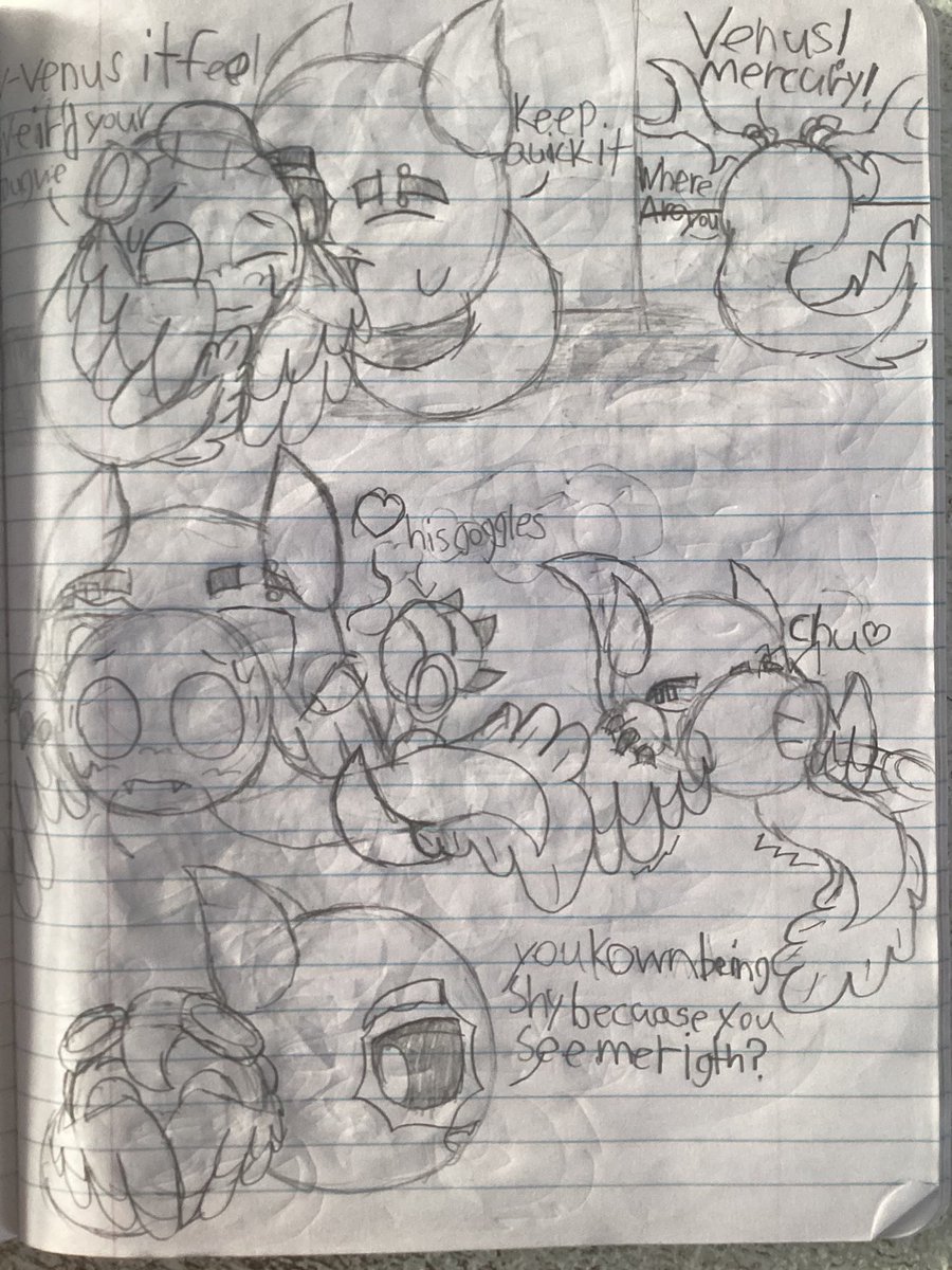 Vercury doodle🪽🔥 (Solarball Doodle) (Sketch),Mercury is very shy and scared meeting her 
-
-
#SolarBalls #SolarBallsArt #Sketch #SolarBallsMercury #SolarBallsVenus #OC #OCs #OriginalCharacter