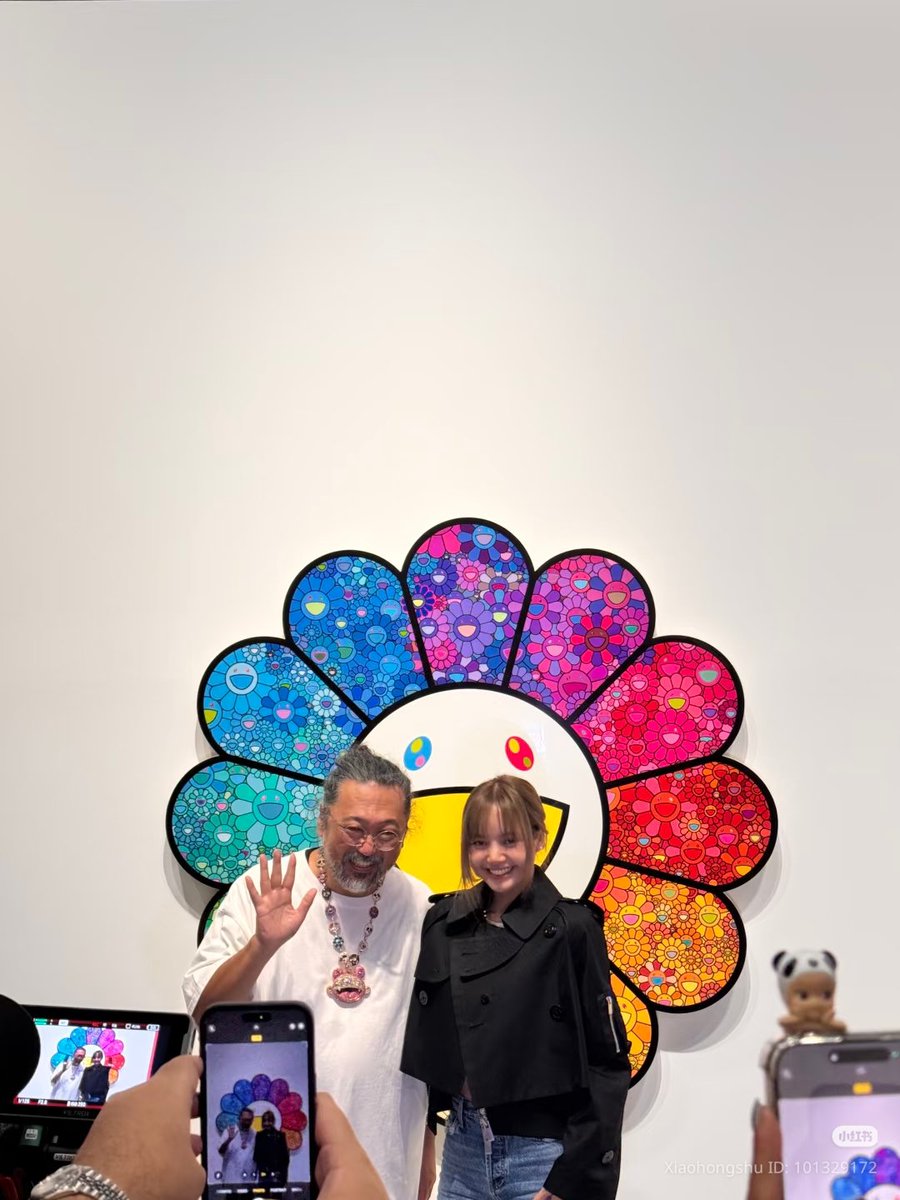 #LISA with Takashi Murakami today in Seoul
