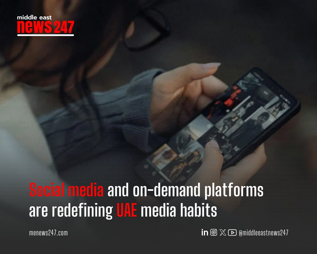 menews247's tweet image. Social media and on-demand platforms are redefining UAE media habits 

Read the full story here :menews247.com/social-media-i…

#socialmedia #digitalmedia #uaemedia #uaelifestyle #mediaconsumption #yougov #menews247