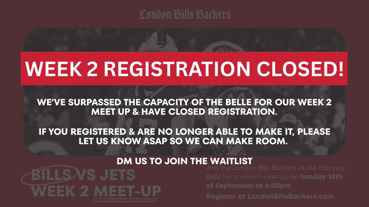 It’s official - the Belle opener is at capacity ‼️

See all details in the graphic: