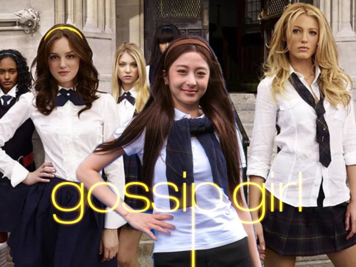 yunjinrs's tweet image. why does yunjin fit so well into the gossip girl cover