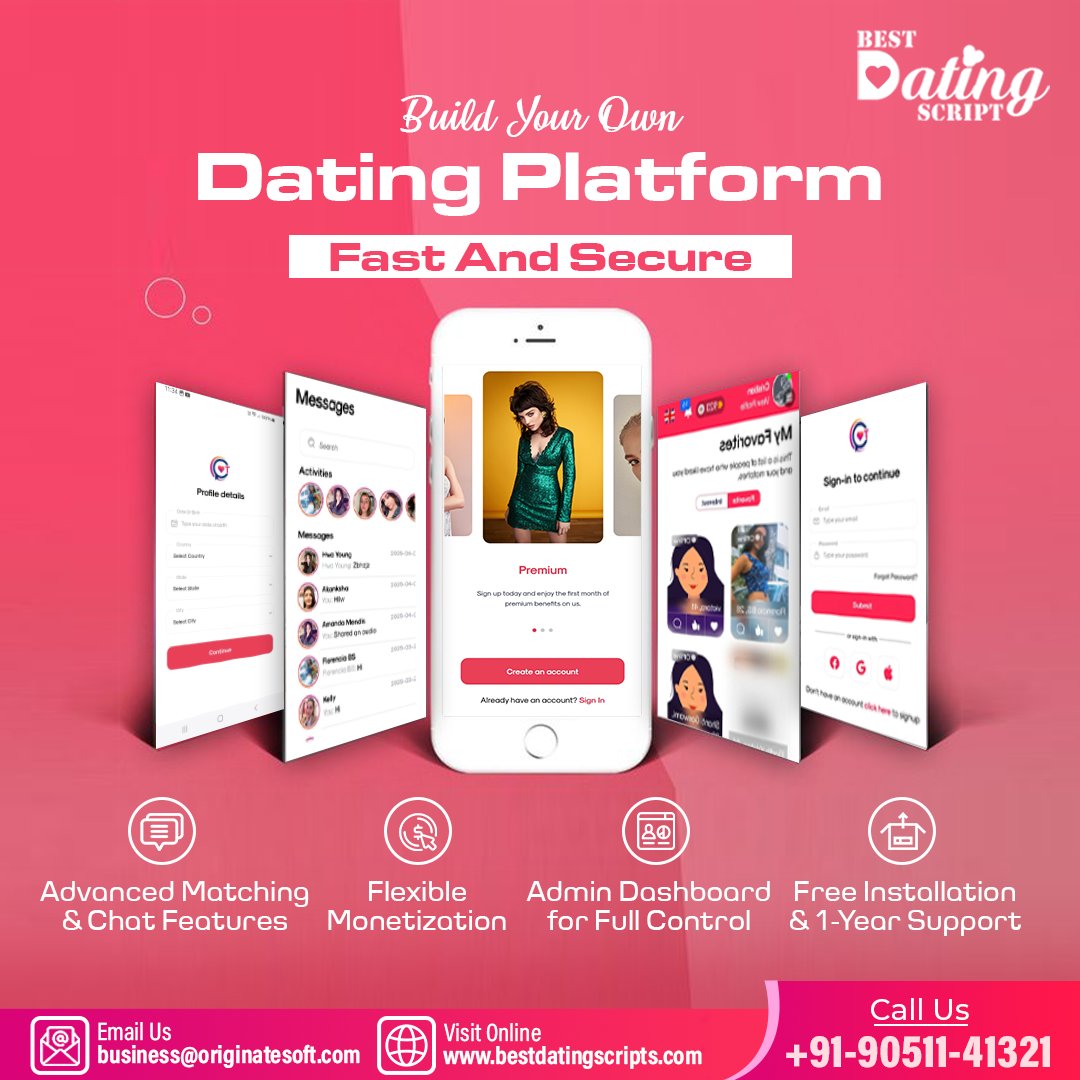 datingscripts's tweet image. 💖 Want to launch your own dating platform that’s fast, secure, and profitable?
With #BestDatingScript, you get:
✅ Advanced Matching & Chat Features
✅ Flexible Monetization Options
✅ Powerful Admin Dashboard
✅ Free Installation + 1-Year Support
🌐bestdatingscripts.com