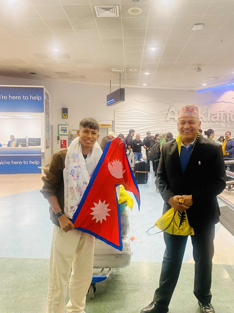 SAMBA lands Auckland, New Zealand 🇳🇿 

Heart warming welcome from Nepali consulate &amp; Nepali communities ❤️ 🙌 

Cheli, make us proud wherever you go 🙏