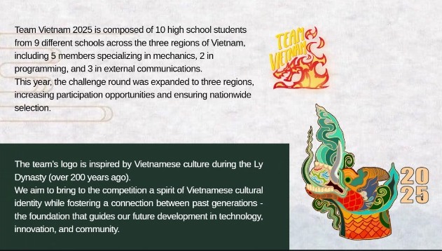 🌍 STEM Connect: Team Bénin x Team Vietnam 🇧🇯🤝🇻🇳
Dans le cadre de notre préparation au #FGC2025, nous avons eu l’opportunité d’échanger avec Team Vietnam – FIRST Global. 
Les STEM unissent au-delà des frontières! ✨
#TeamBenin #BeninBotOfficiel #femcoders15 #STEMConnect #FGC2025
