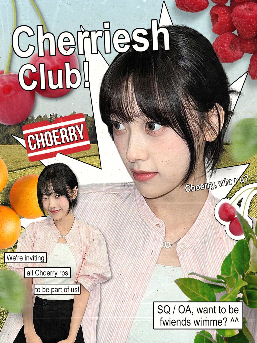 CherrieshClub's tweet image. 📮🍒 / Retweets mean so much.
 
Rise and let your presence echo, dearest Choerry RPs! Here, a home where light lingers and your beauty is treasured. Step into its embrace, leaving behind your essence. At the same time, we’re looking for SQ/OA to befriend, too! Do come forth! ★
