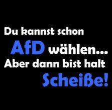 Mahlzeit. ☕ Man kann es nicht oft genug sagen, wer #Putinknechte wählt ist halt 💩.
Habt einen schönen Tag. 👋🏽