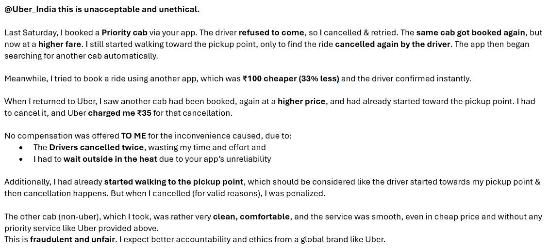 MrinalBOfficial's tweet photo. Reporting an unacceptable, unethical and most importantly UNFAIR charges rule from a global brand like you.
@Uber @Uber_India @Uber_Support 
#Uber #uberdriver #unethical #unfaircharges #CustomerFeedback #CustomerService https://t.co/EWM5GWu5bO