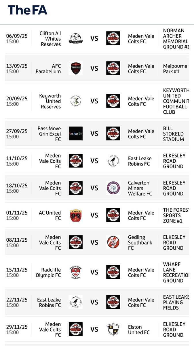 AT A LOOSE END ON A SATURDAY AFTERNOON?? THE MEN'S FIRST TEAM WOULD LOVE YOUR SUPPORT!!♥️🖤 
UPCOMING FIXTURES …