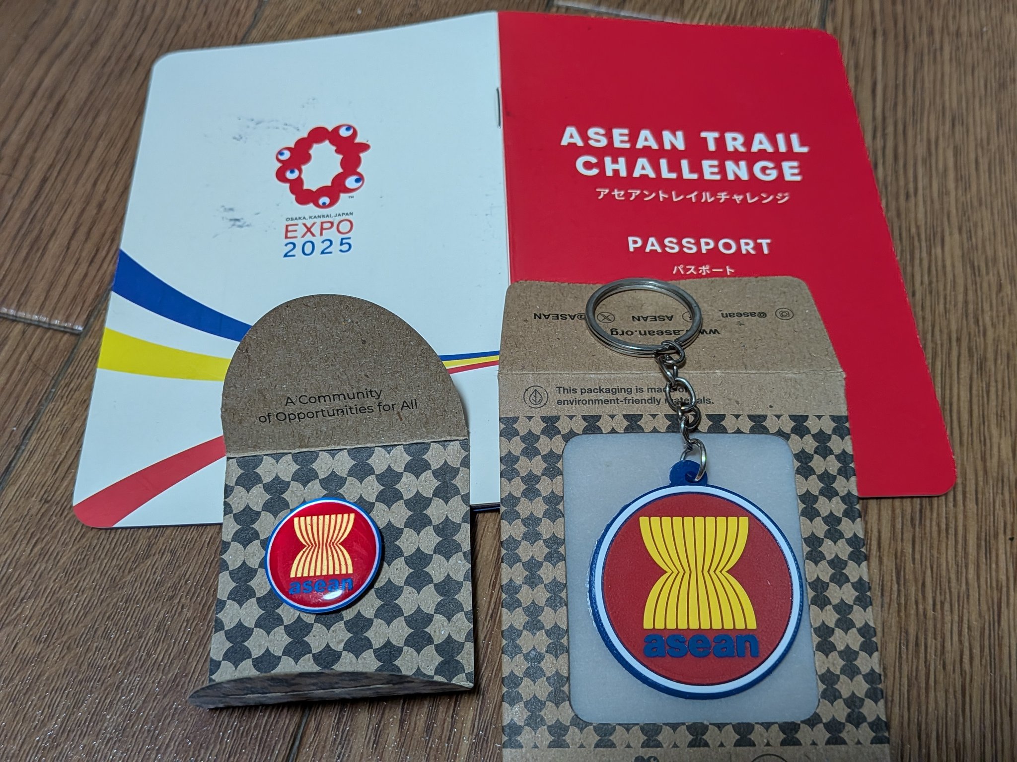 ASEAN ピンバッジ　トレイルチャレンジ　万博 ASEAN ピンバッジ トレイルチャレンジ 万博 2025 大阪・関西万博
