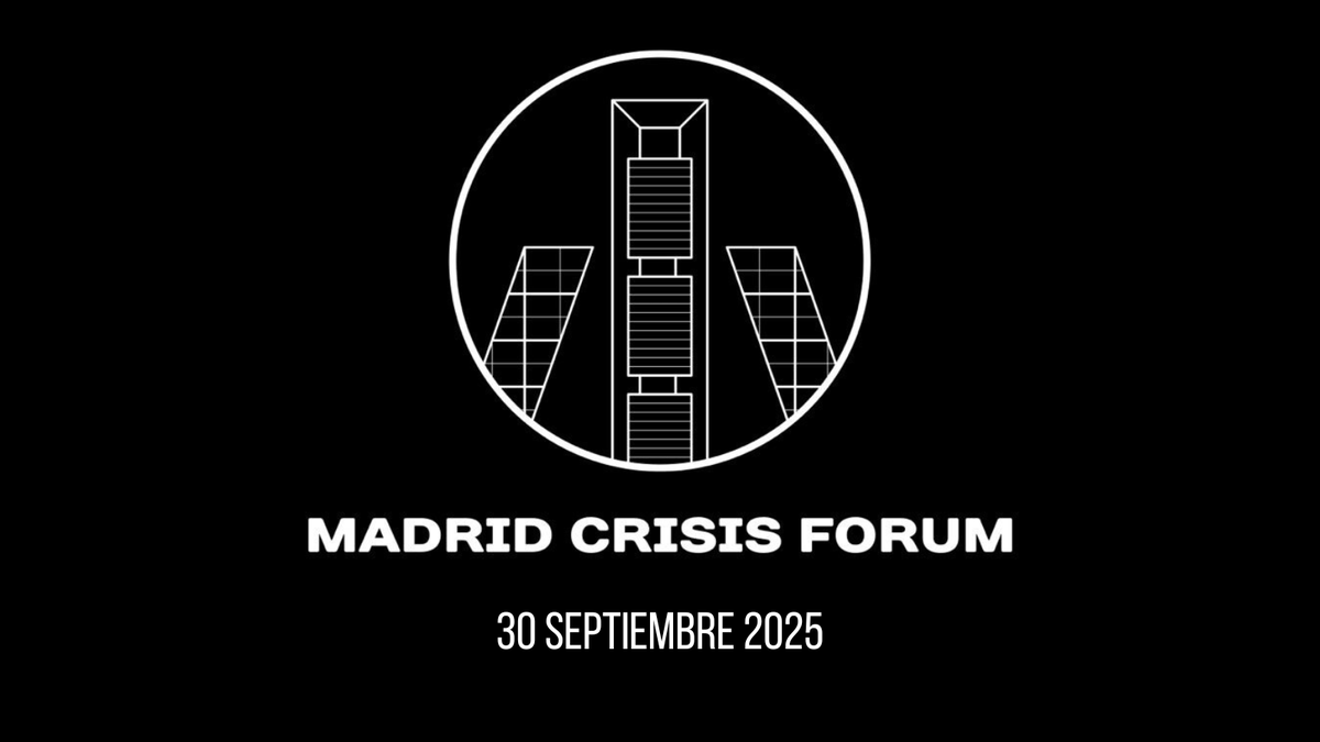 📢 SAVE THE DATE
Llega #MadridCrisisForum.
Una jornada. Dos miradas. Una sola realidad.
Un encuentro único para analizar la gestión de crisis desde dentro de las organizaciones y desde los medios de comunicación.
🗓️ 30 de septiembre de 2025
📍 êspacio Eventize, Madrid