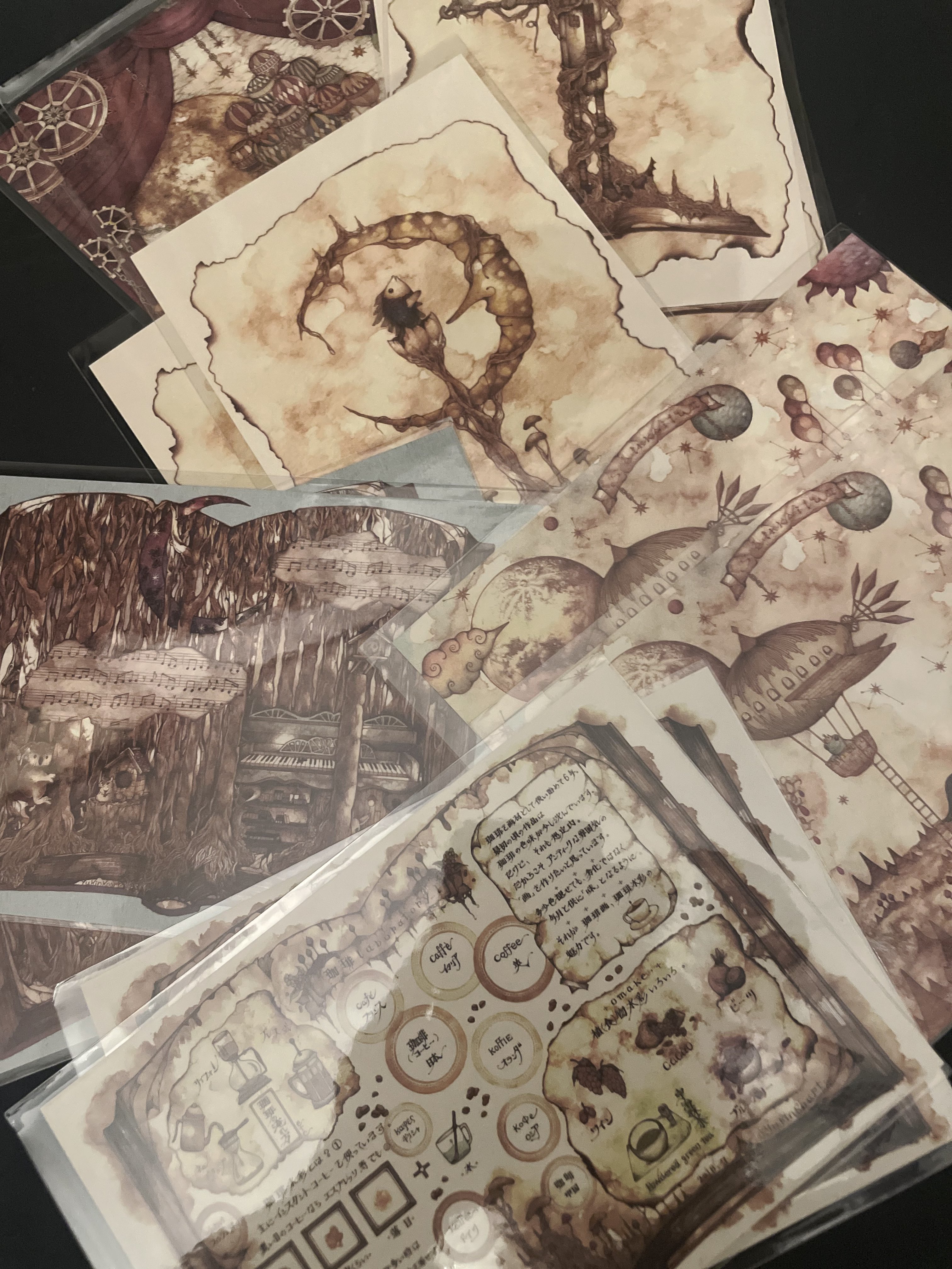 スチームパンクアート作品セット❶から❾までセット商品(ポストカード)複数在庫あり スチームパンクアート作品セット➀から➈までセット商品(ポスト