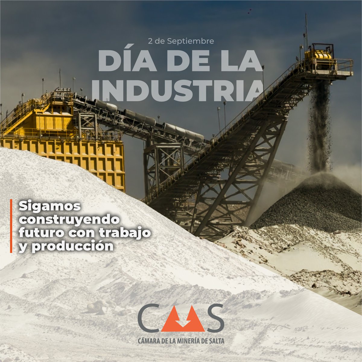 Hoy reconocemos a todos los sectores que con su esfuerzo impulsan el crecimiento de la provincia y del país. ⚙ 🇦🇷

⛏️ La minería es parte fundamental de esta cadena productiva: generando valor, innovación, empleo y oportunidades que fortalecen a Salta y a su gente. 🧡
